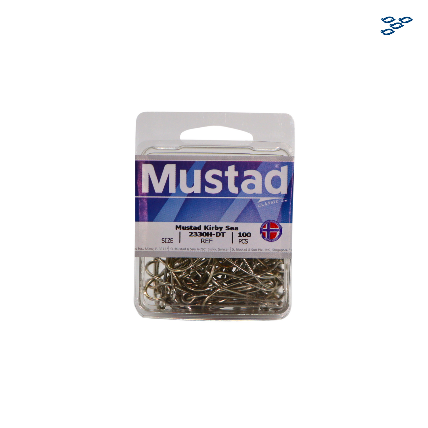 MUSTAD - ANZUELO KIRBY SEA PATA LARGA 2330H-DT (100 PZS)