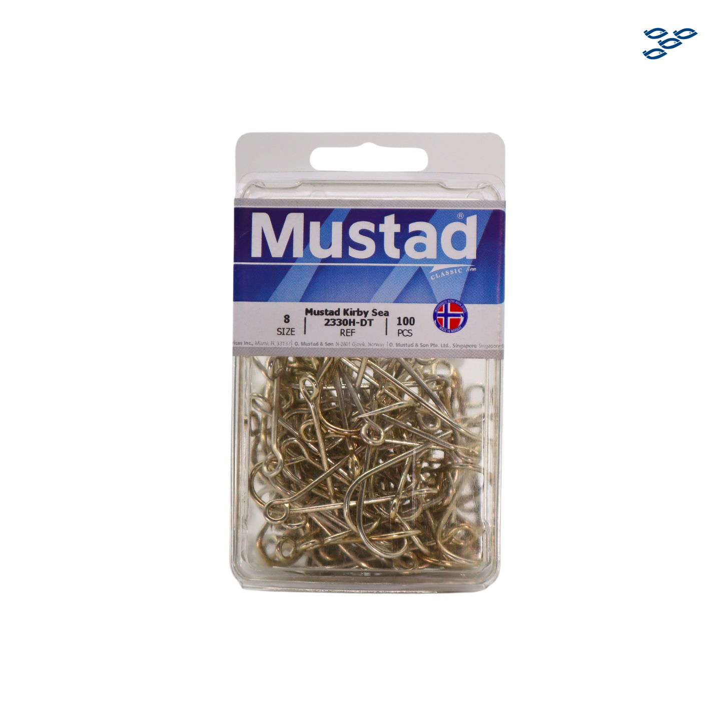 MUSTAD - ANZUELO KIRBY SEA PATA LARGA 2330H-DT (100 PZS)