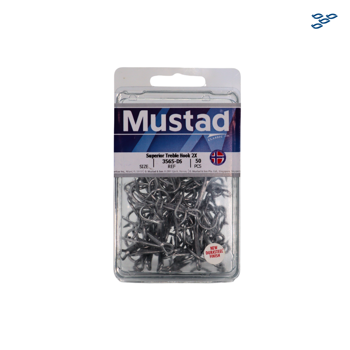 MUSTAD - ANZUELO TRIPLE SUPERIOR 2X 3565-DS (5O PZS)