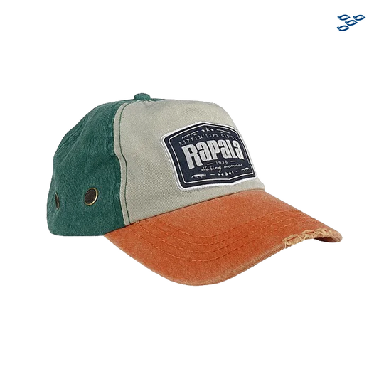 RAPALA - GORRA DESLAVADA CREMA/GRIS/AZUL
