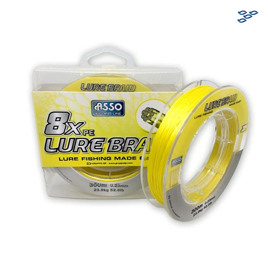HILO ASSO 8xPE LURE BRAID (0.18mm) 300 MT X 30.4 L