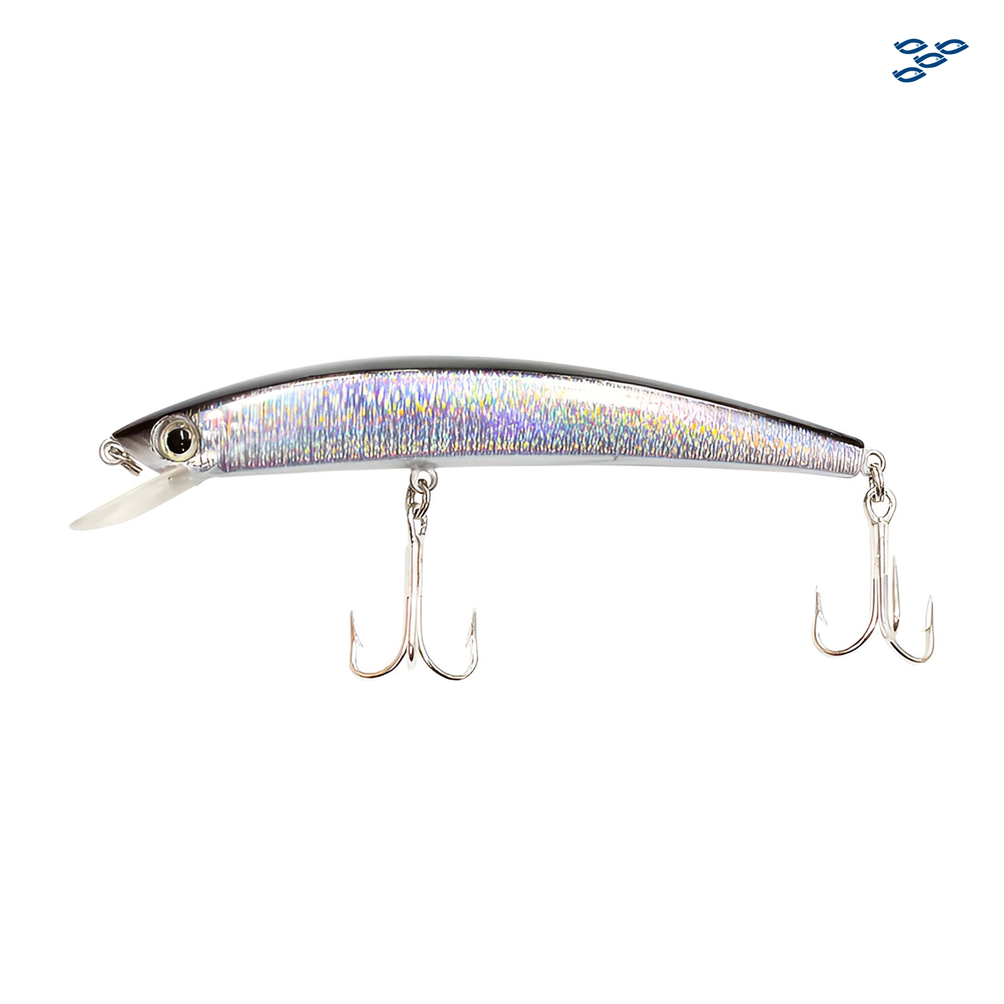 EAGLE CLAW - SEÑUELO PRO MINNOW MULTI-USO (5¼ IN, 5/8 OZ) SILVER/BLACK