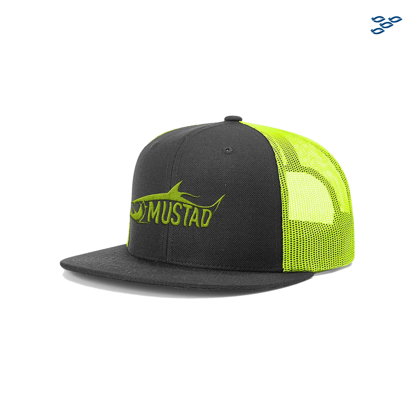 MUSTAD - GORRA DEPORTIVA TARPON (BLACK NEON YELLOW)