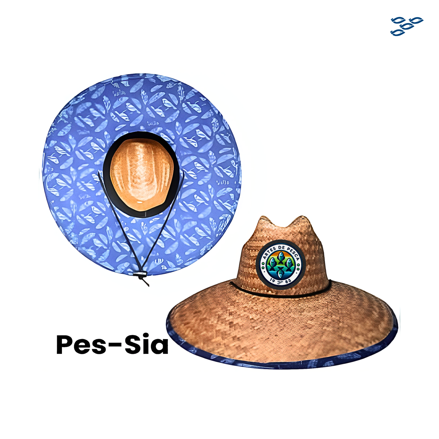 ππ₯π§ππ¦ ππ π£ππ¦ππ - SOMBRERO DE PAJA C/ TELA (PES-SIA)