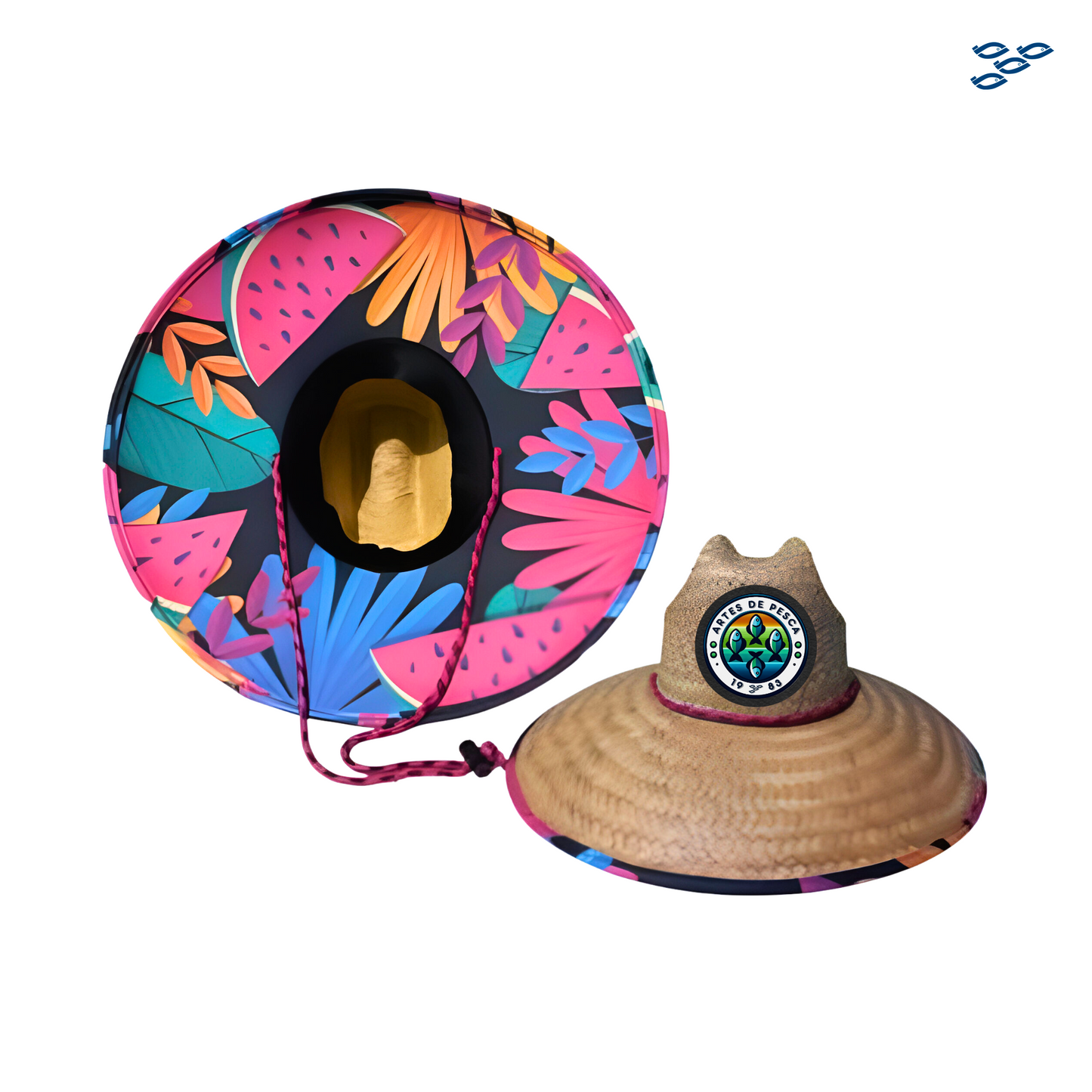 ππ₯π§ππ¦ ππ π£ππ¦ππ - SOMBRERO DE PAJA C/ TELA (PES-WAT)