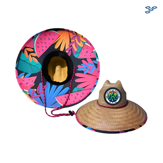 ππ₯π§ππ¦ ππ π£ππ¦ππ - SOMBRERO DE PAJA C/ TELA (PES-WAT)