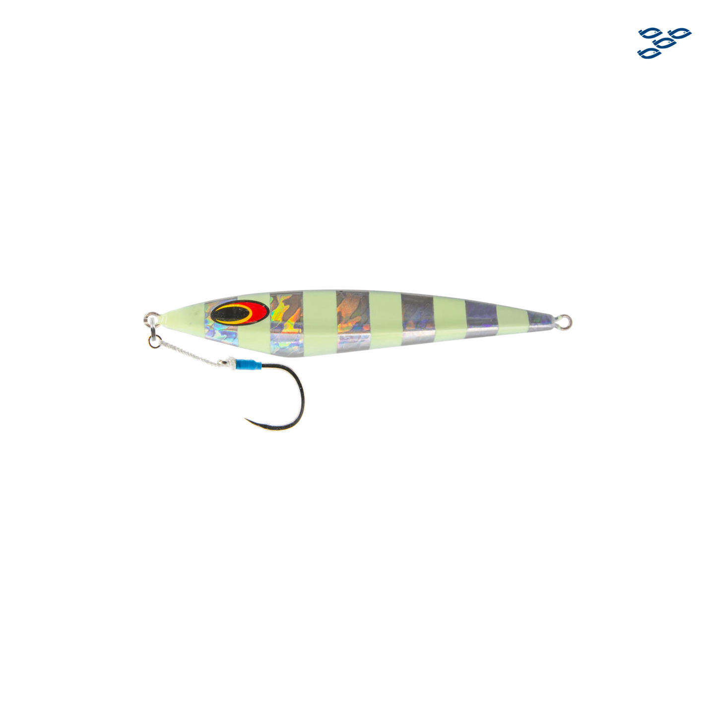 SEÑUELO NOMAD RIDGEBACK 160g 5 1/2oz SILVER GLOW STRIPE