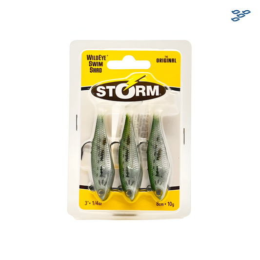 STORM - PACK DE 3 SEÑUELOS WILDEYE SWIMSHAD (8CM / 10G)