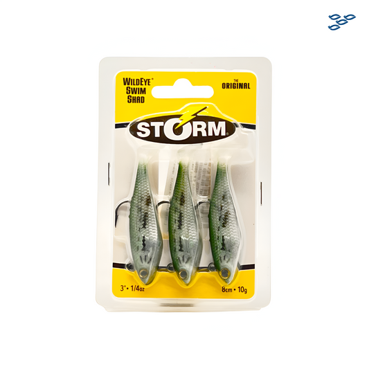 STORM - PACK DE 3 SEÑUELOS WILD EYE SWIMSHAD (BABY BASS)