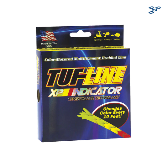 TUF LINE - LINEA TRENZADA DE MULTIFILAMENTO MULTICOLOR (300 YARDAS)