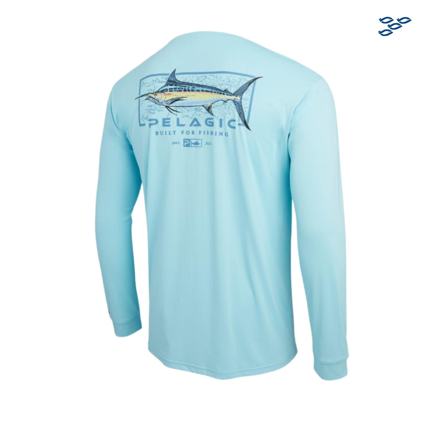 PLAYERA PELAGIC AQUATEK MARLIN TAHITI BLUE XL AZUL