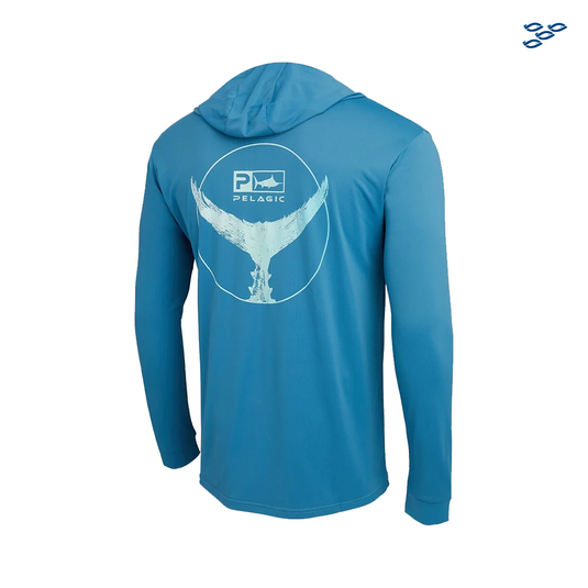PELAGIC - PLAYERA AQUATEK HOODED TAILS UP OCEAN
