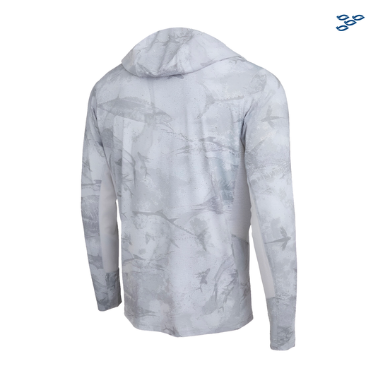 PELAGIC - PLAYERA PELAGIC CAPUCHA VAPORTEK HOODED LIGHT GREY
