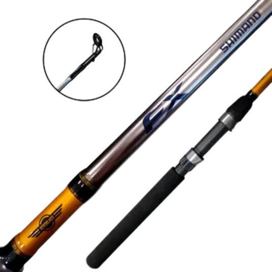 CAÑA SHIMANO FX SPINNING 6�0 MEDIUM (6-14LB) MAX 14G 2 PIEZA