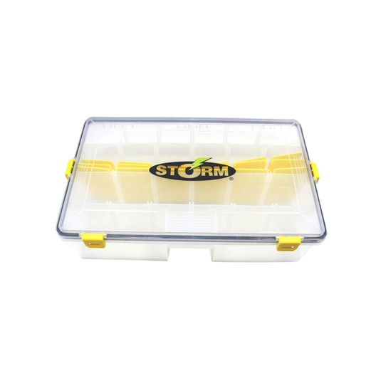 CAJA STORM REFORZADA CLIPS AMARILLOS 35.5 X 23 X 9.2