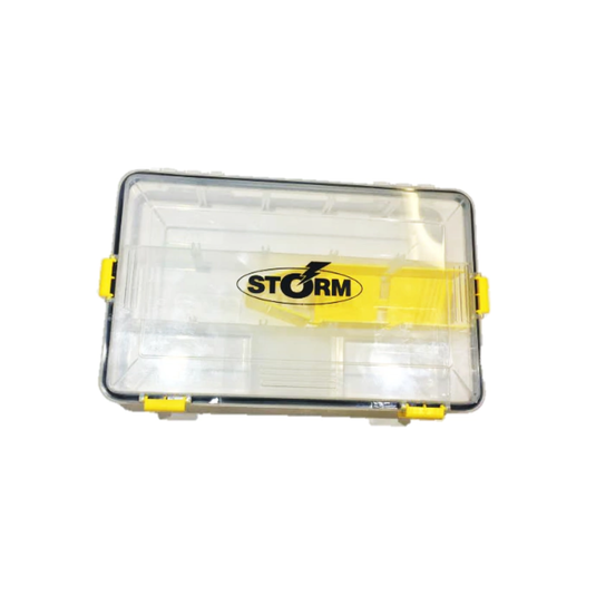 CAJA ORGANIZADOR STORM CLIPS AMARILLOS 27.5 X 18