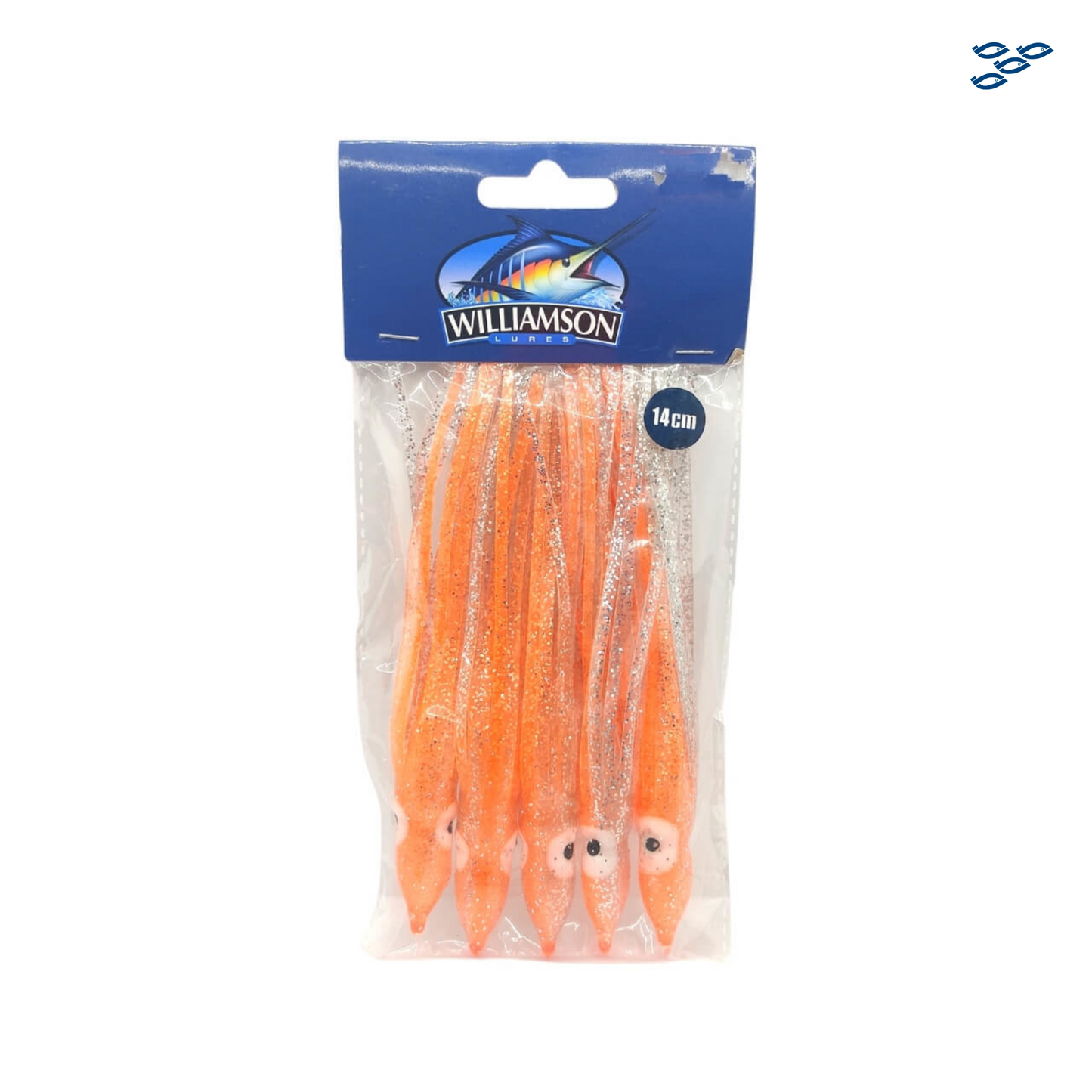 WILLIAMSON - PACK DE 5 SEÑUELOS PULPO/CALAMAR (14CM)