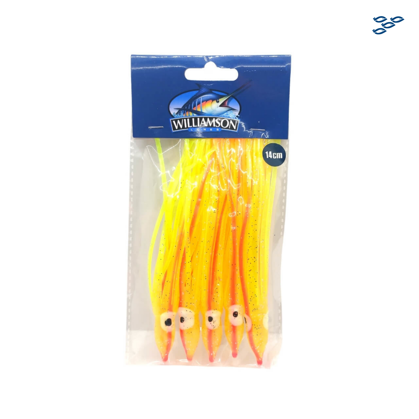 WILLIAMSON - PACK DE 5 SEÑUELOS PULPO/CALAMAR (14CM)