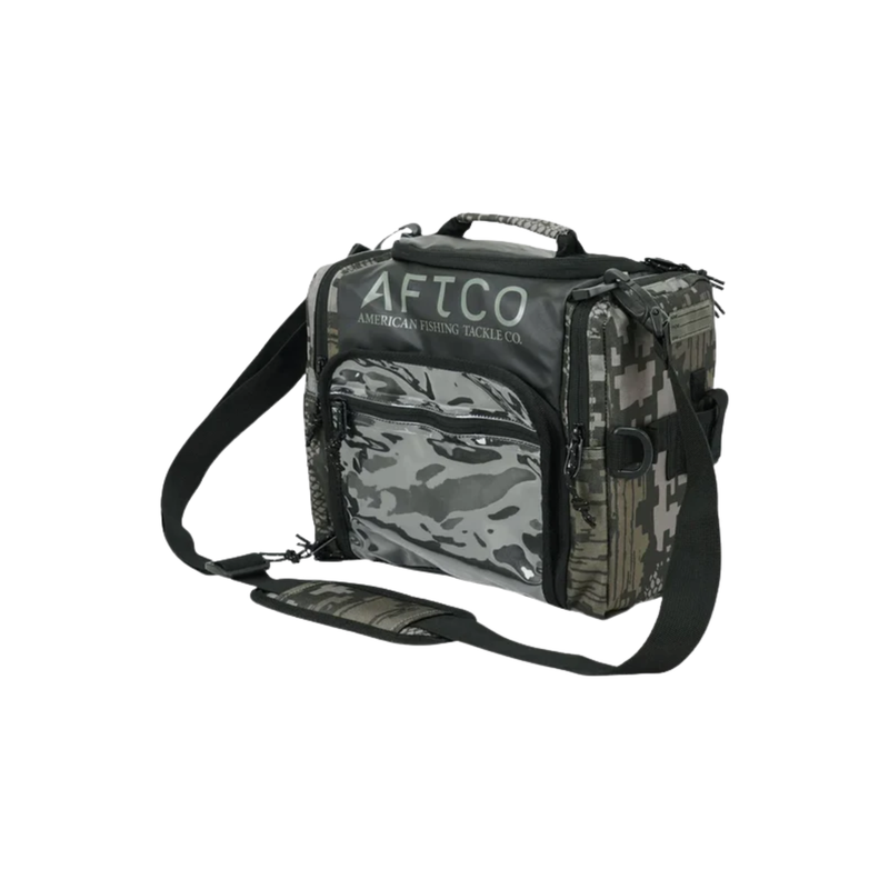Cargue la imagen en el visor de la galería, BOLSA TACKLE GREEN DIGI CAMO AFTCO VERDE
