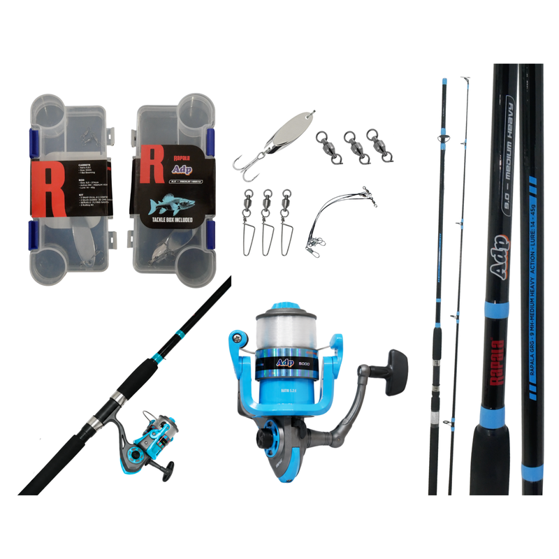Cargue la imagen en el visor de la galería, RAPALA - COMBO ADP CAÑA DE 9'0 + CARRETE 5000 1BB+ ACCESORIOS

