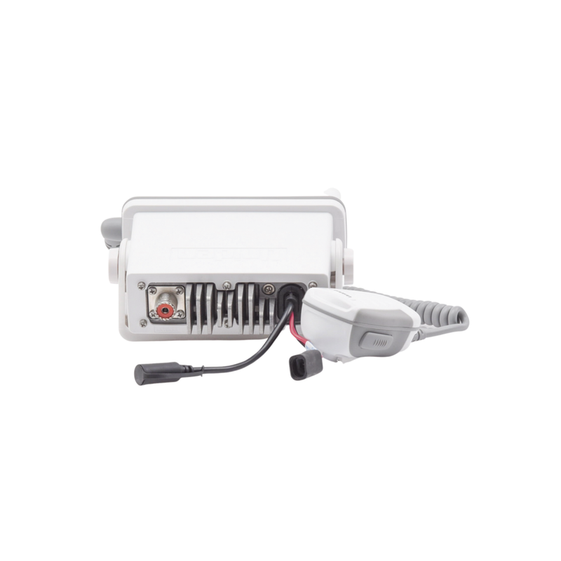 Cargue la imagen en el visor de la galería, RADIO MARINO VHF / UM385 / 25W / IPX4 / DSC Clase D con GPS / Pantalla LCD / Blanco

