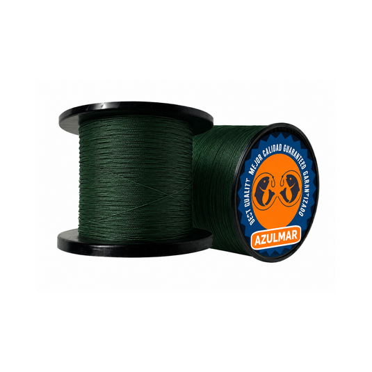 HILO TRENZADO AZULMAR 0.28mm X 300 mt VERDE