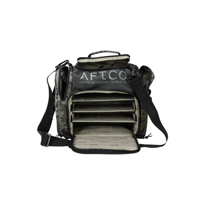 Cargue la imagen en el visor de la galería, BOLSA TACKLE GREEN DIGI CAMO AFTCO VERDE
