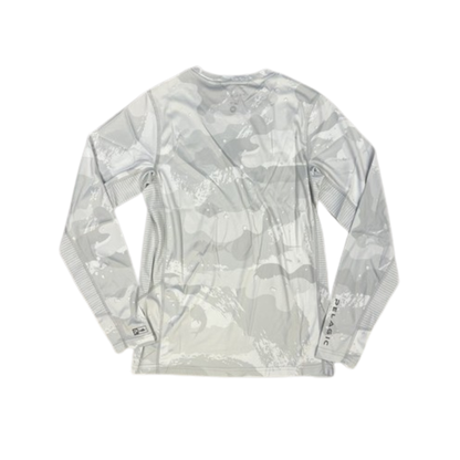 PLAYERA PELAGIC M/L VAPORTEK YOUTH BRUSH CAMO LIGTH GREY L