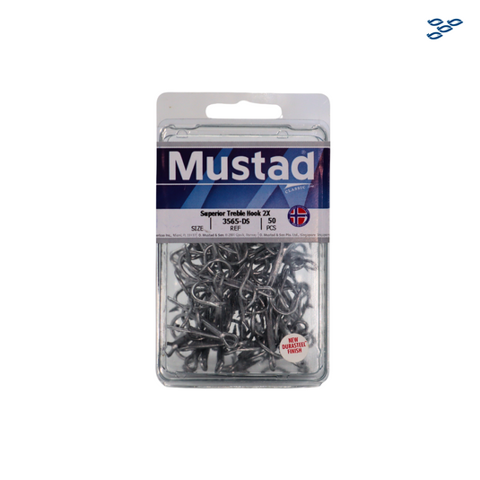 MUSTAD - ANZUELO TRIPLE SUPERIOR 2X 3565-DS (5O PZS)