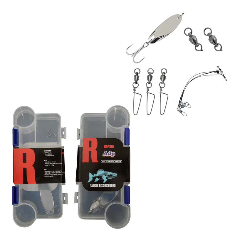 Cargue la imagen en el visor de la galería, RAPALA - COMBO ADP CAÑA DE 9'0 + CARRETE 5000 1BB+ ACCESORIOS
