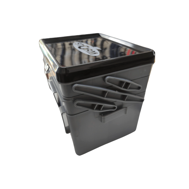 Cargue la imagen en el visor de la galería, CAJA STORM ORGANIZADORA 2 CHAROLAS C/CORREA 19 x 1
