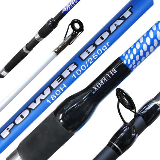 BLUE FOX - CAÑA DE TROLEO POWER BOAT 6'0 1.80M 100-250GR AZUL
