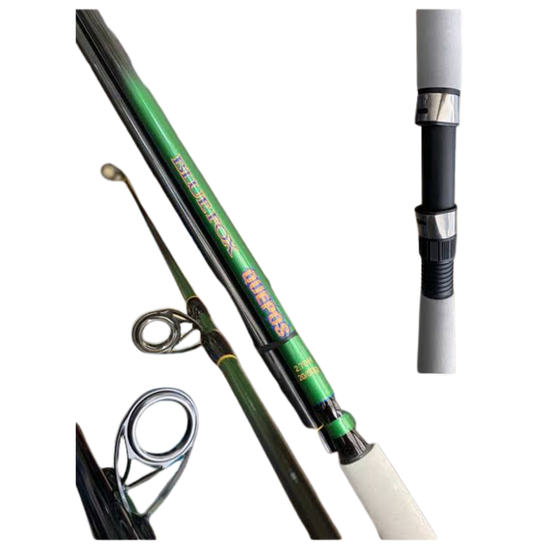 Cargue la imagen en el visor de la galería, BLUE FOX - CAÑA SPINNING QUEPOS 1.80M NEGRO/VERDE
