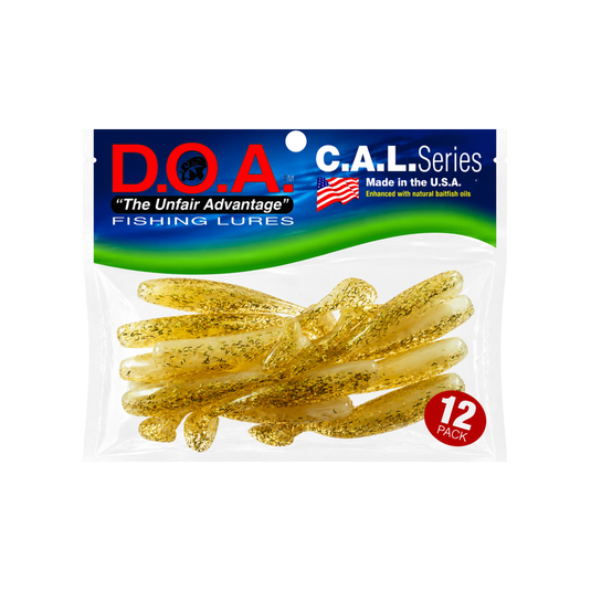 D.O.A. - SEÑUELO P/PESCA DEPORTIVA GLOW-GOLD RUSH 12 PACK