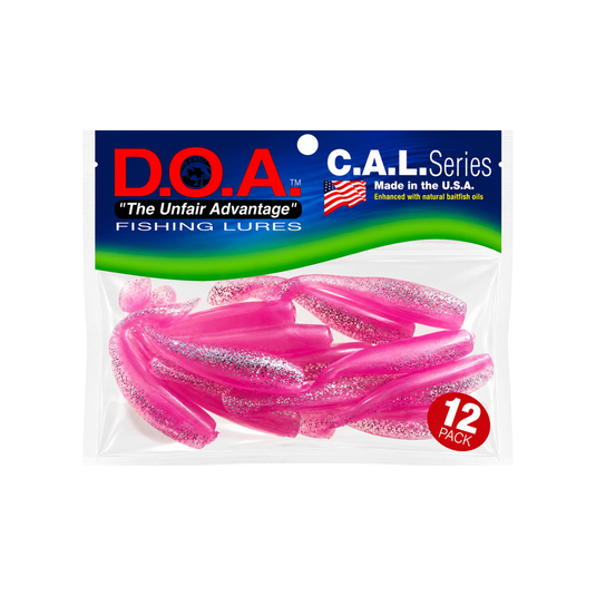 D.O.A. - SEÑUELO P/PESCA DEPORTIVA PINK ICE 12 PACK