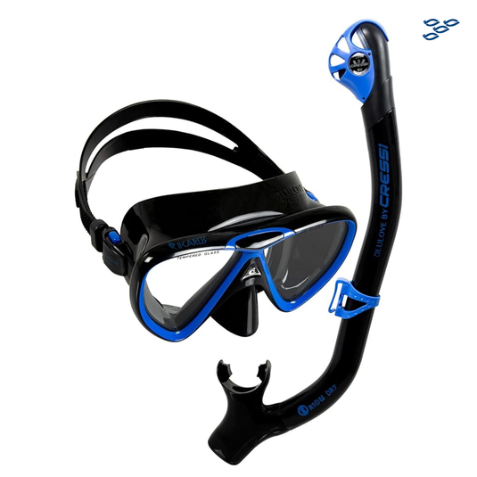 COMBO IKARUS & ORION DRY BLACK/BLUE