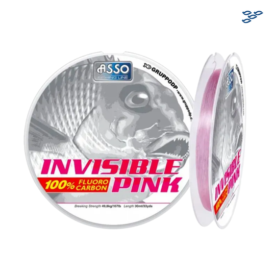 HILO ASSO INVISIBLE PINK (0.60mm) 30 MT X 46.3 LB