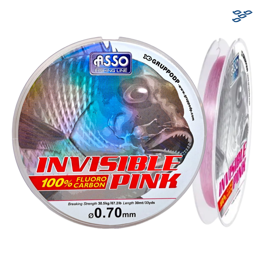 HILO ASSO INVISIBLE PINK (0.70mm) 30 MT X 67.2 LB