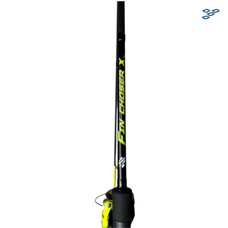 Cargue la imagen en el visor de la galería, COMBO OKUMA FIN CHASER "X" 6�6 VDE NEON 6-12 LBS
