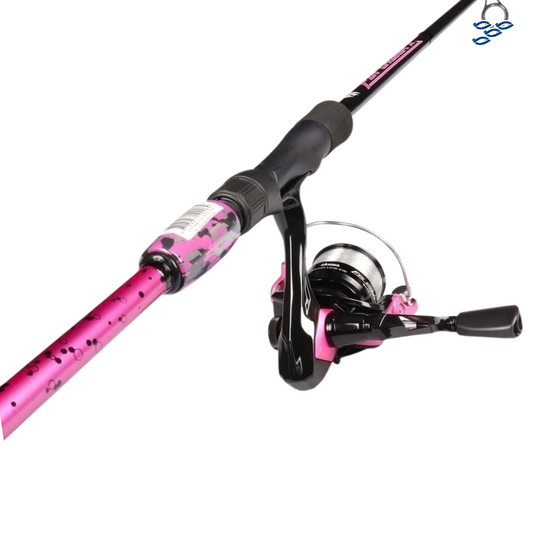 COMBO OKUMA FIN CHASER "X" 6�6 M ROSA 6-12 LBS
