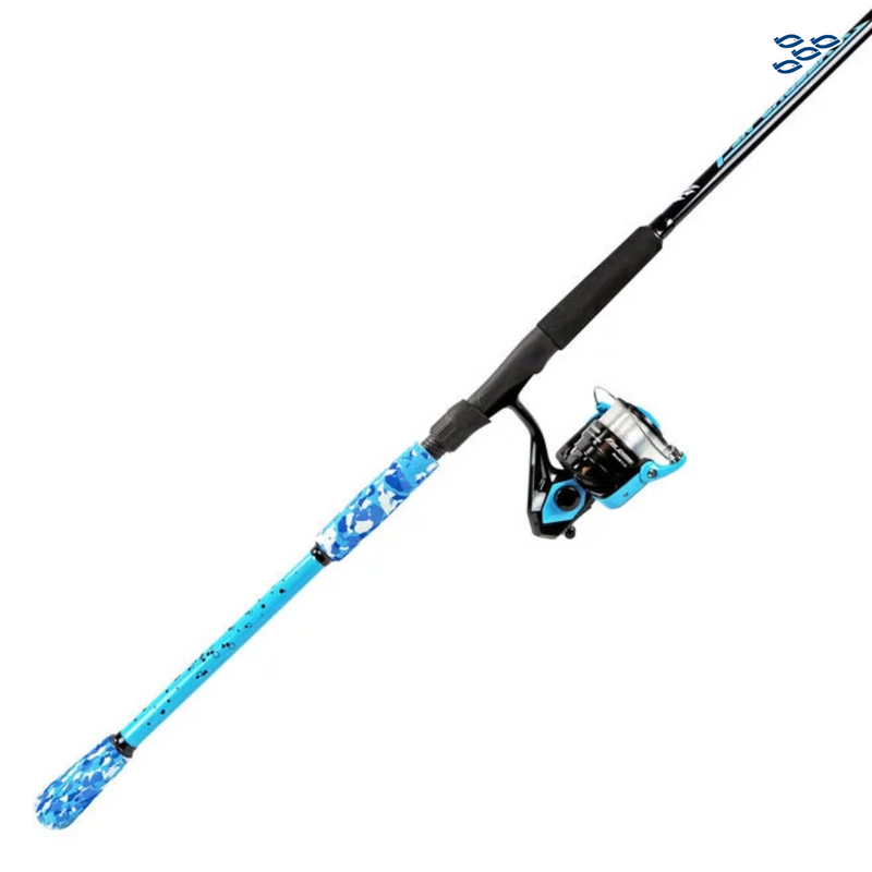 Cargue la imagen en el visor de la galería, COMBO OKUMA FIN CHASER "x" 6�6 AZUL SKY 6-12 LBS
