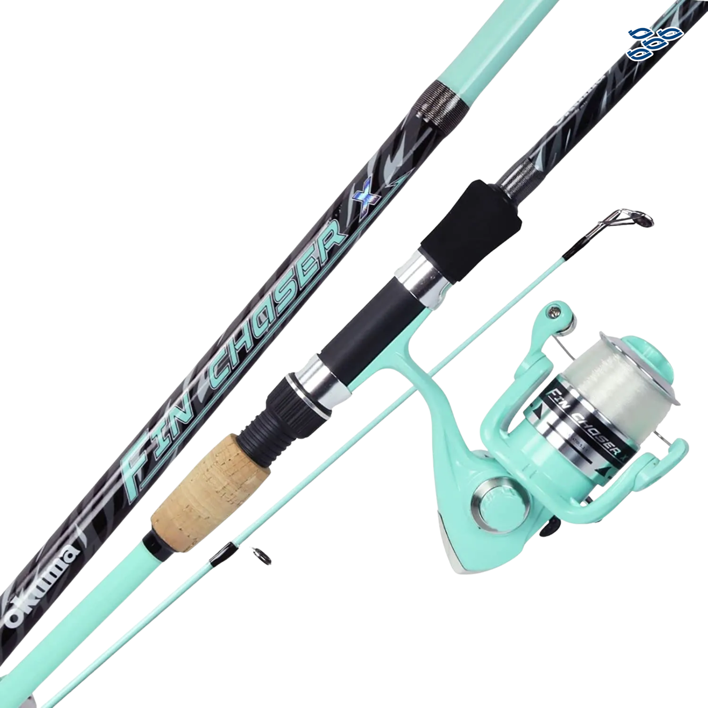 COMBO PARA PESCA DEPORTIVA OKUMA FIN CHASER X 7&qu VERDE AGUA