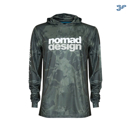 NOMAD DESIGN - PLAYERA NOMAD CAPUCHA CAMO SPLICE KHAKI