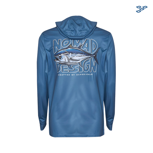 NOMAD DESIGN - PLAYERA CAPUCHA TUNA HOOKUP GUNMETAL