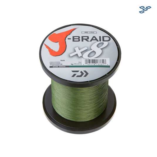LINEA DAIWA J-BRAID X8 65/330 DARK GREEN