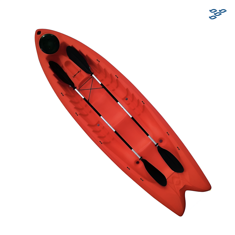 Cargue la imagen en el visor de la galería, CARIBBEAN KAYAK - KAYAK ESTÁNDAR ROJO (CON 2 REMOS)
