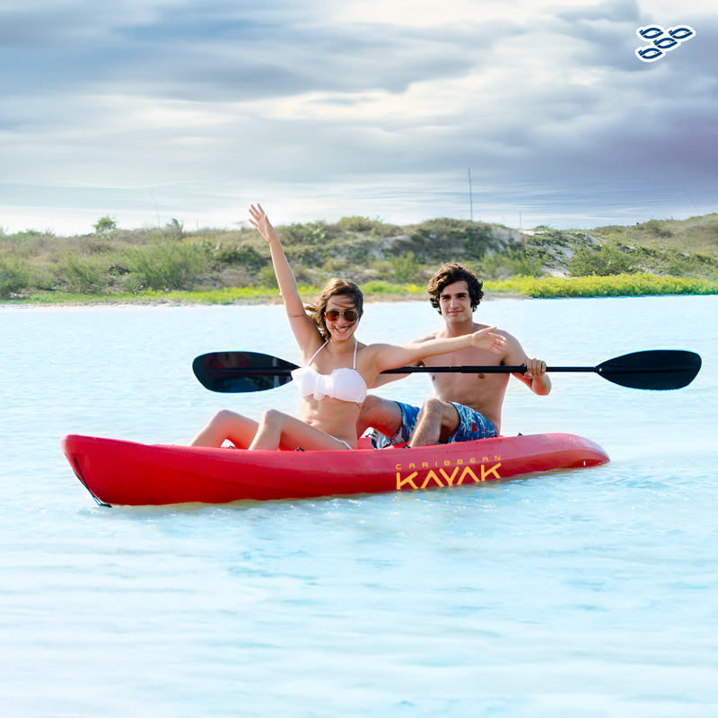 Cargue la imagen en el visor de la galería, CARIBBEAN KAYAK - KAYAK ESTÁNDAR AMARILLO (CON 2 REMOS)
