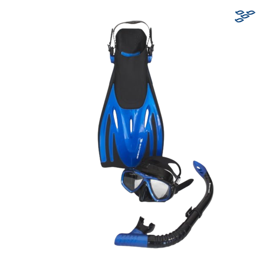 COMBO PARA BUCEO SET ADULTO JUNO AZUL