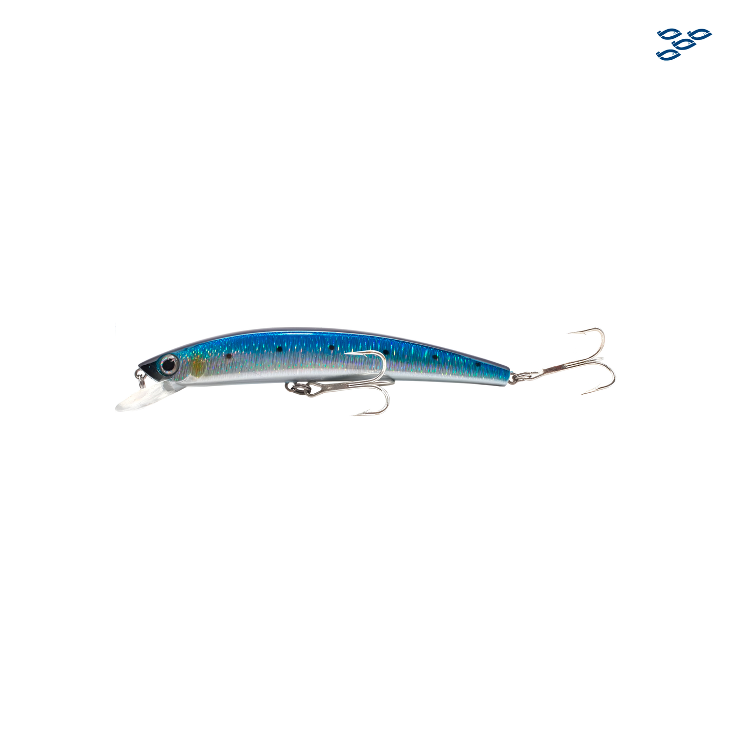 EAGLE CLAW - SEÑUELO PRO MINNOW MULTI-USO (3½ IN, 1/4 OZ) BLUE/SILVER