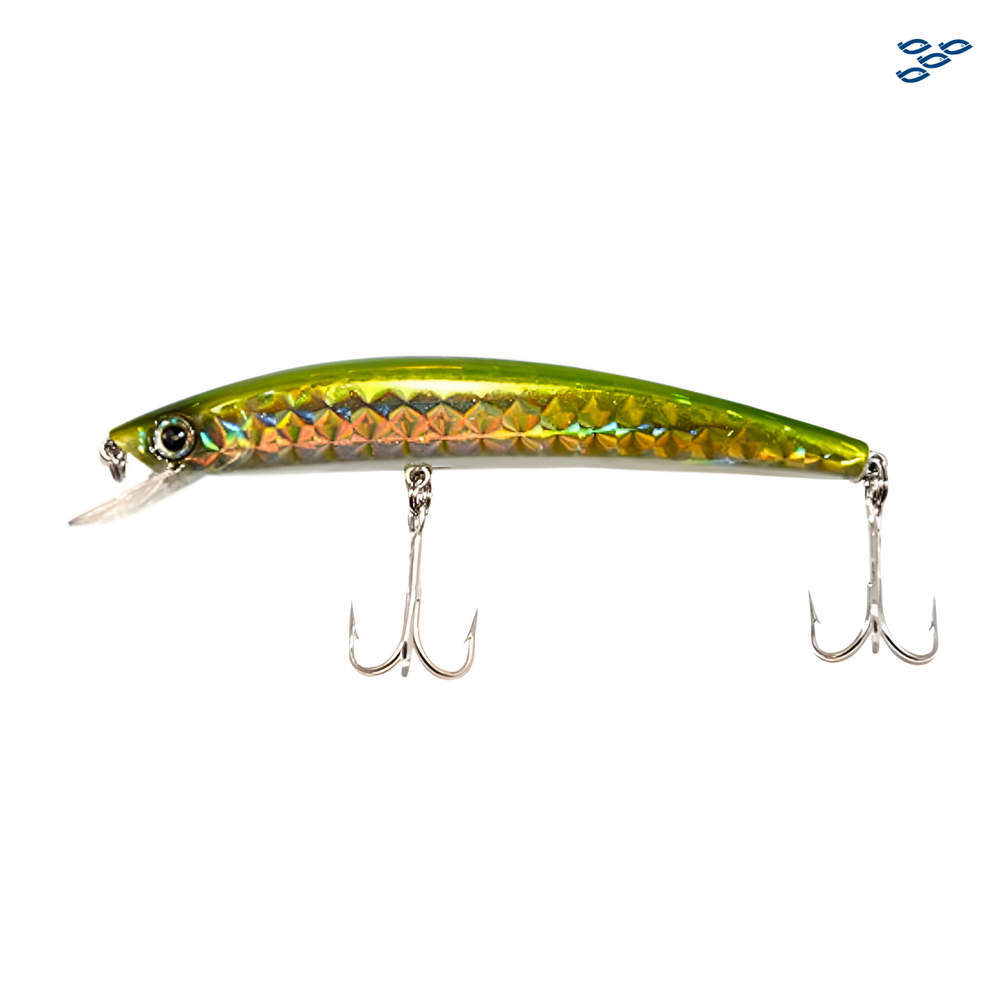 EAGLE CLAW - SEÑUELO PRO MINNOW MULTI-USO (5¼ IN, 5/8 OZ) GREEN/SILVER